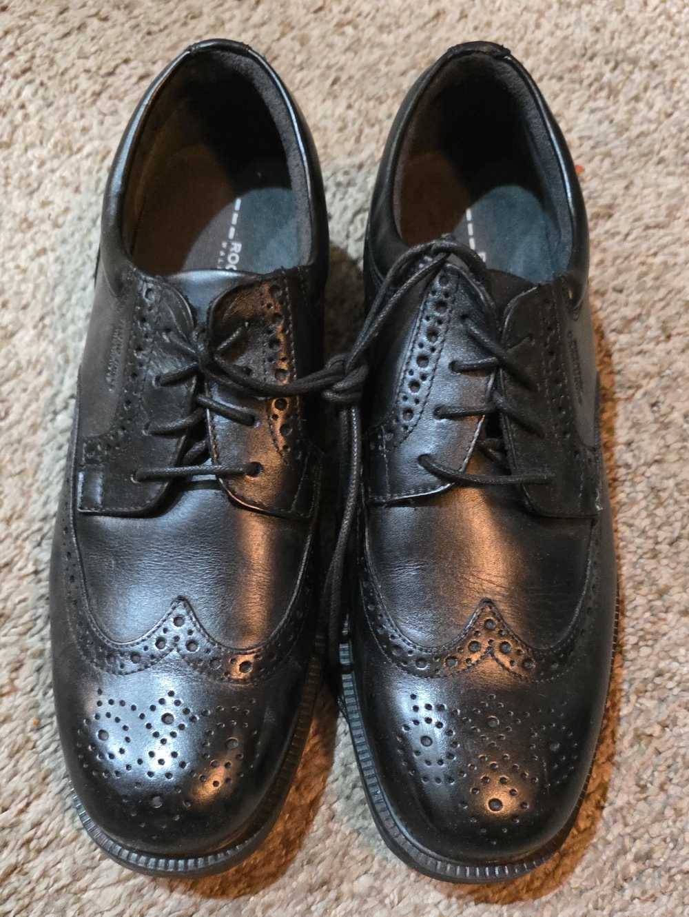 Rockport Black Brogue Wingtip Oxfords